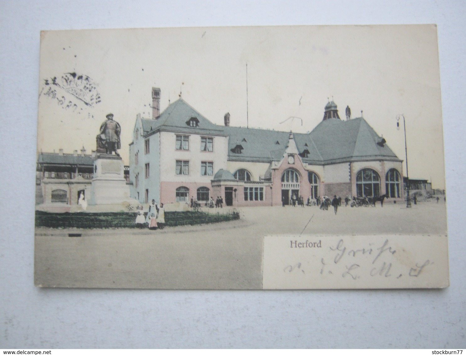 HERFORD , Bahnhof  ,  Schöne Karte Um 1908 - Herford