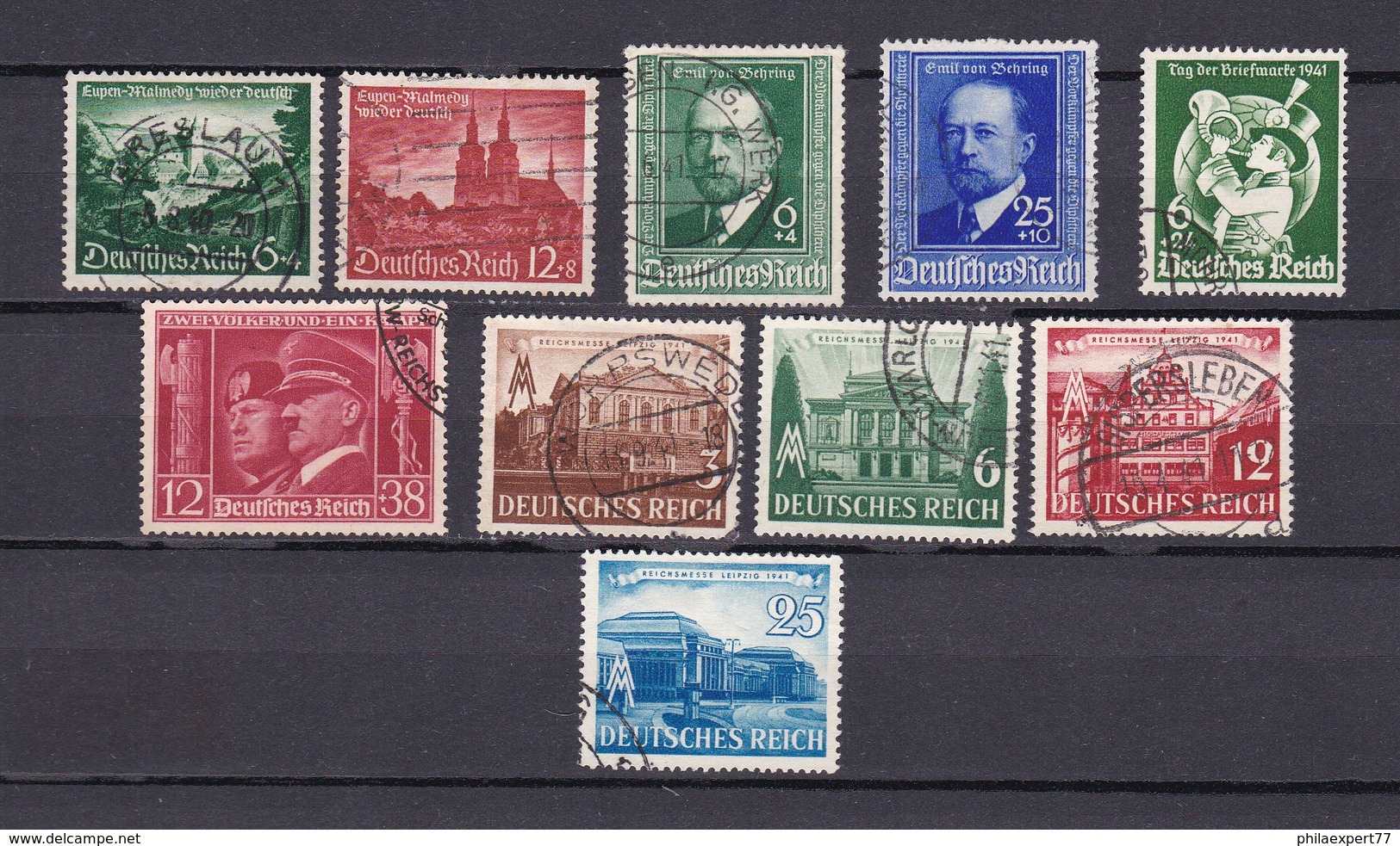 Deutsches Reich - 1940/41 - Michel Nr. 748/49+760/67 - Gest.- 29 Euro - Used Stamps