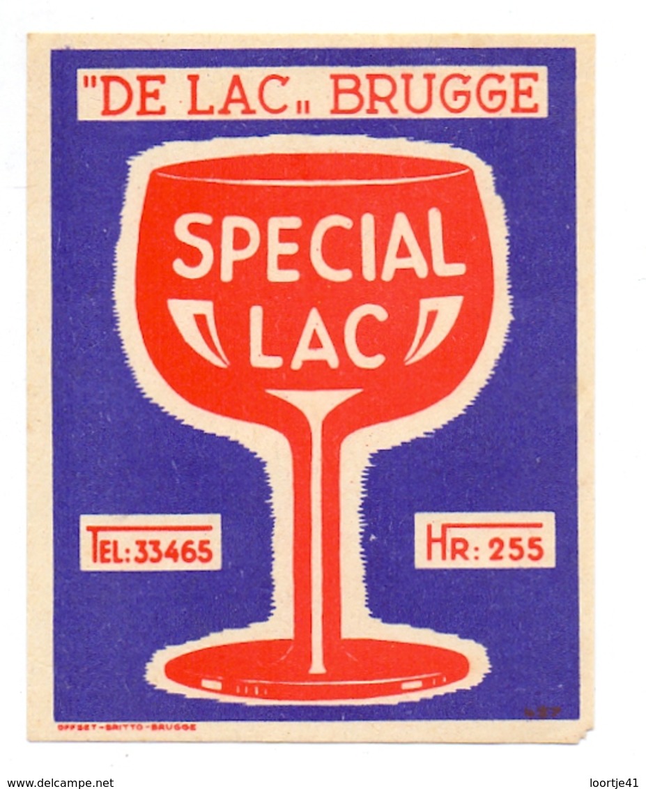 Etiket Etiquette - Bier - Bière - Special Lac - Brouwerij De Lac - Brugge - Birra