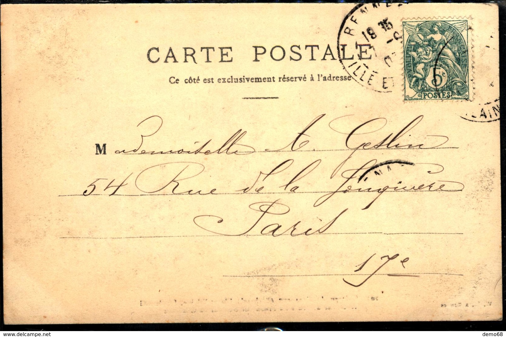 Bécherel CPA 35 Ille Et Vilaine Château De Caradeuc Demeure Du Proc. La Chalotais Carte Pionnière 1903 Ed W.L. - Bécherel