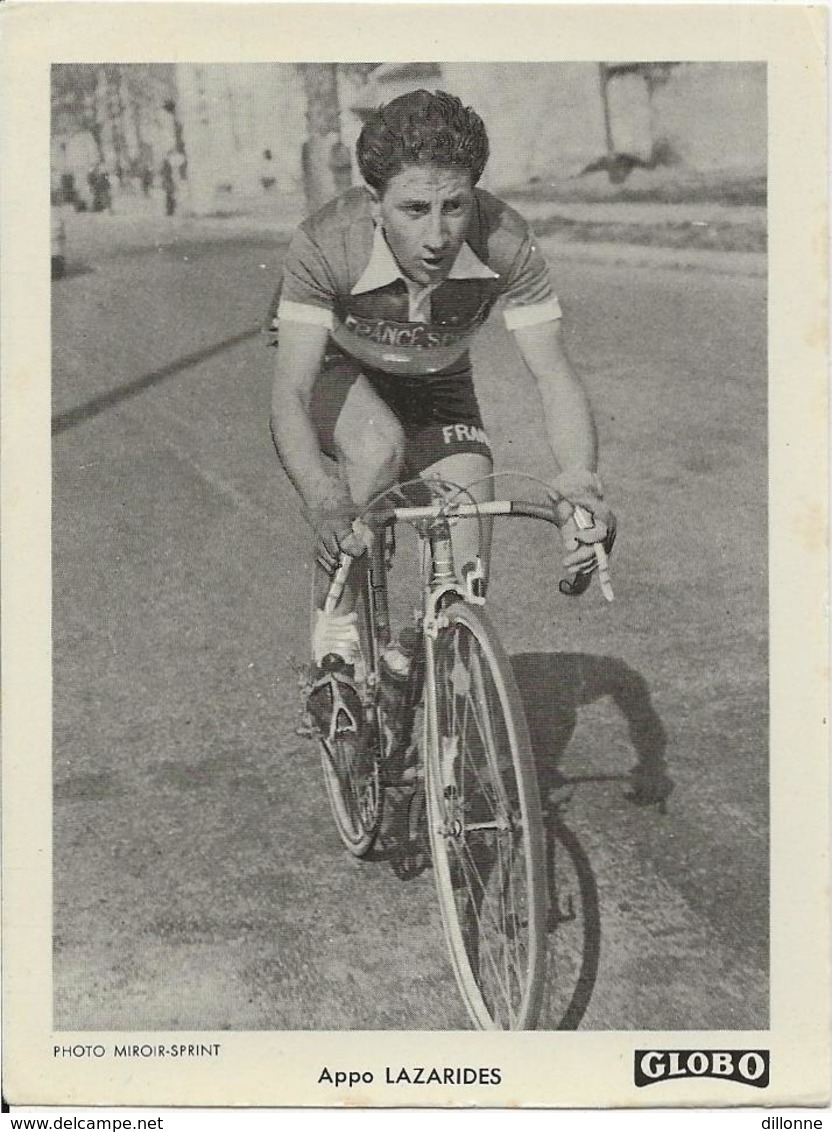 PHOTO Appo LAZARIDES  Miroir Sprint   Format  12/9   Globo  1951 - Cyclisme