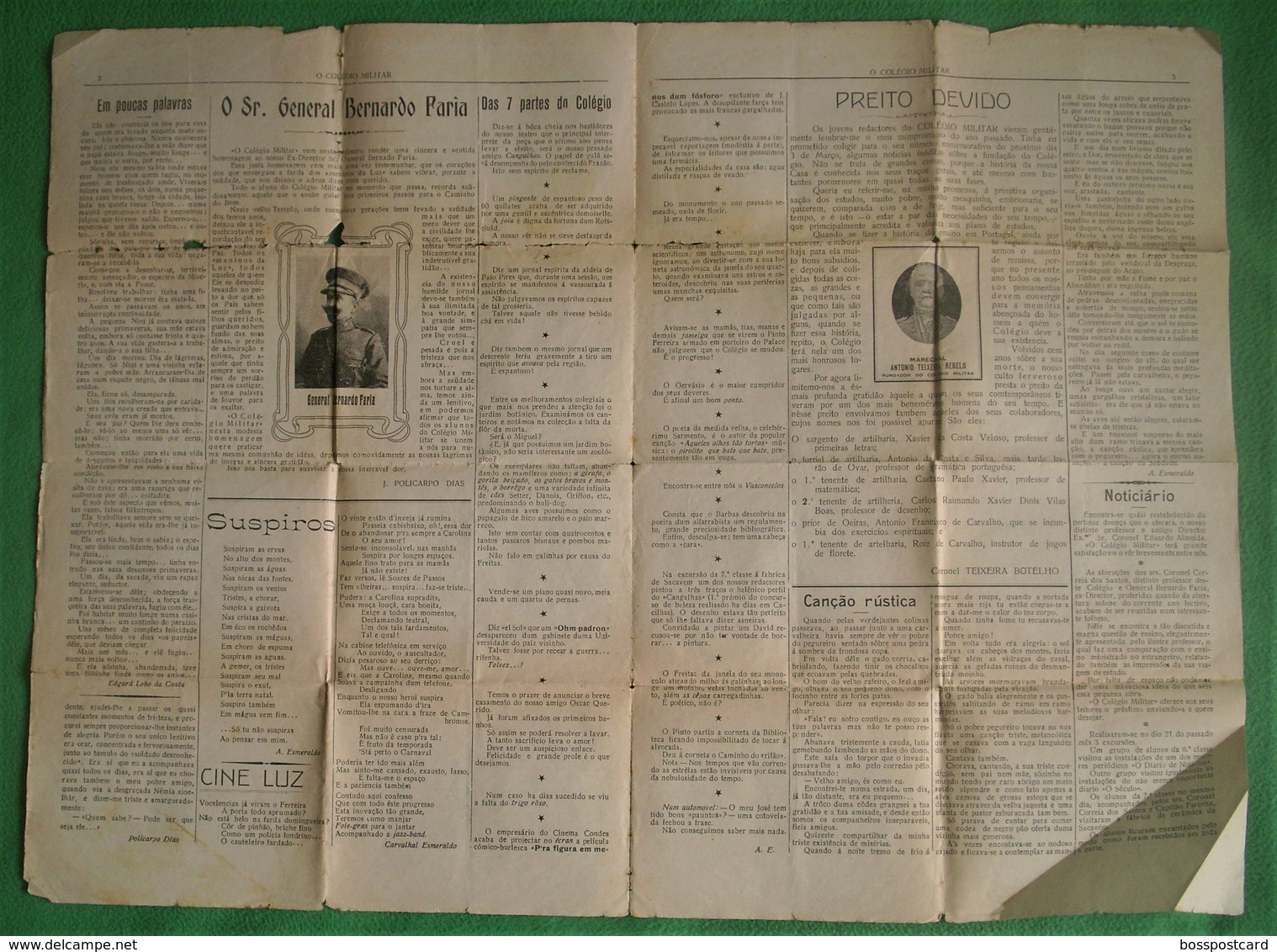 Lisboa - Jornal O Colégio Militar, Nº 23 De 4 De Fevereiro De 1926 - Imprensa - Autres & Non Classés