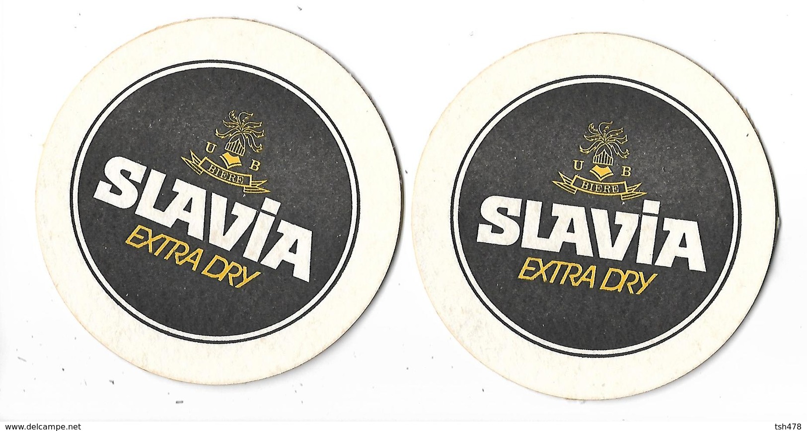 2 SOUS-BOCKS---SLAVIA Extra Dry---( Biere Bier Beer )--voir 2 Scans - Sous-bocks