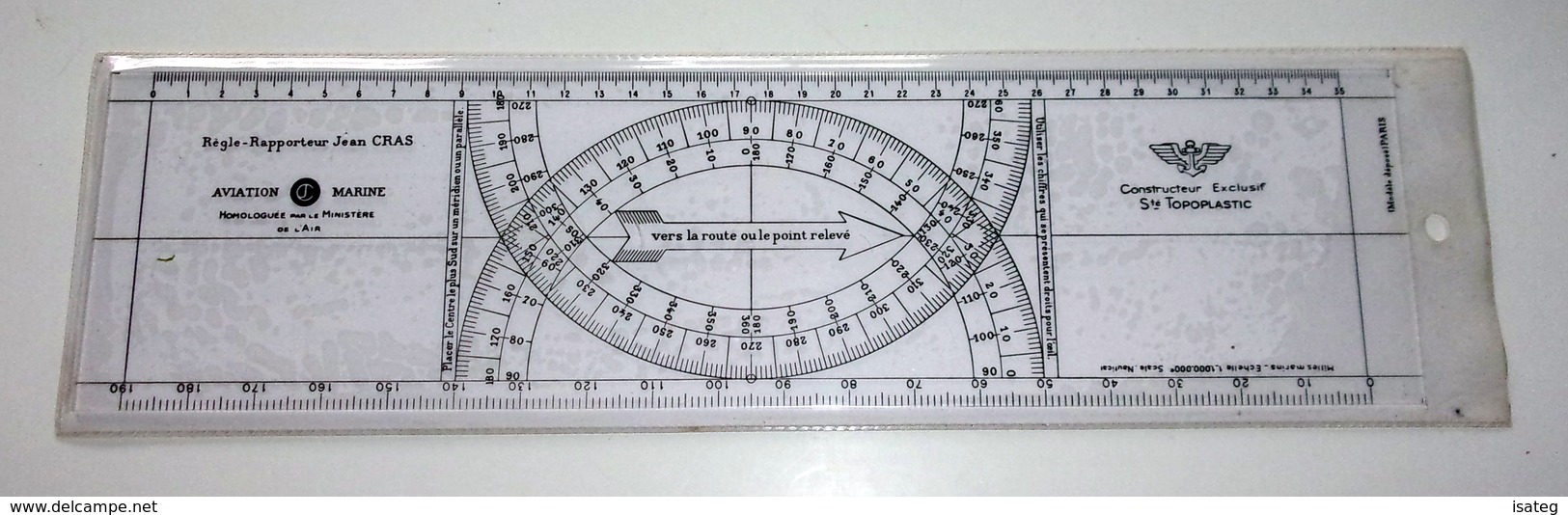 Régle-Rapporteur Amiral Jean Cras - Aviation/Marine -1970 - - Other Book Accessories