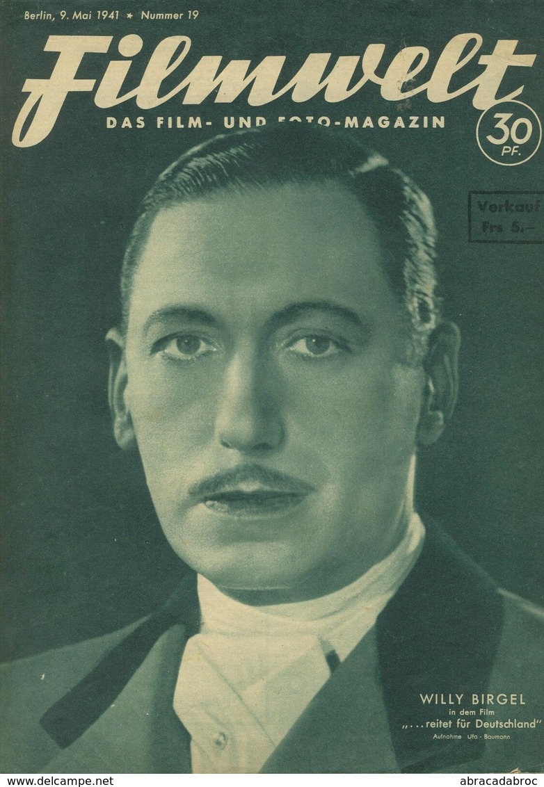 Filmwelt 9 Mai 1941 / Numero 19 - Film & TV