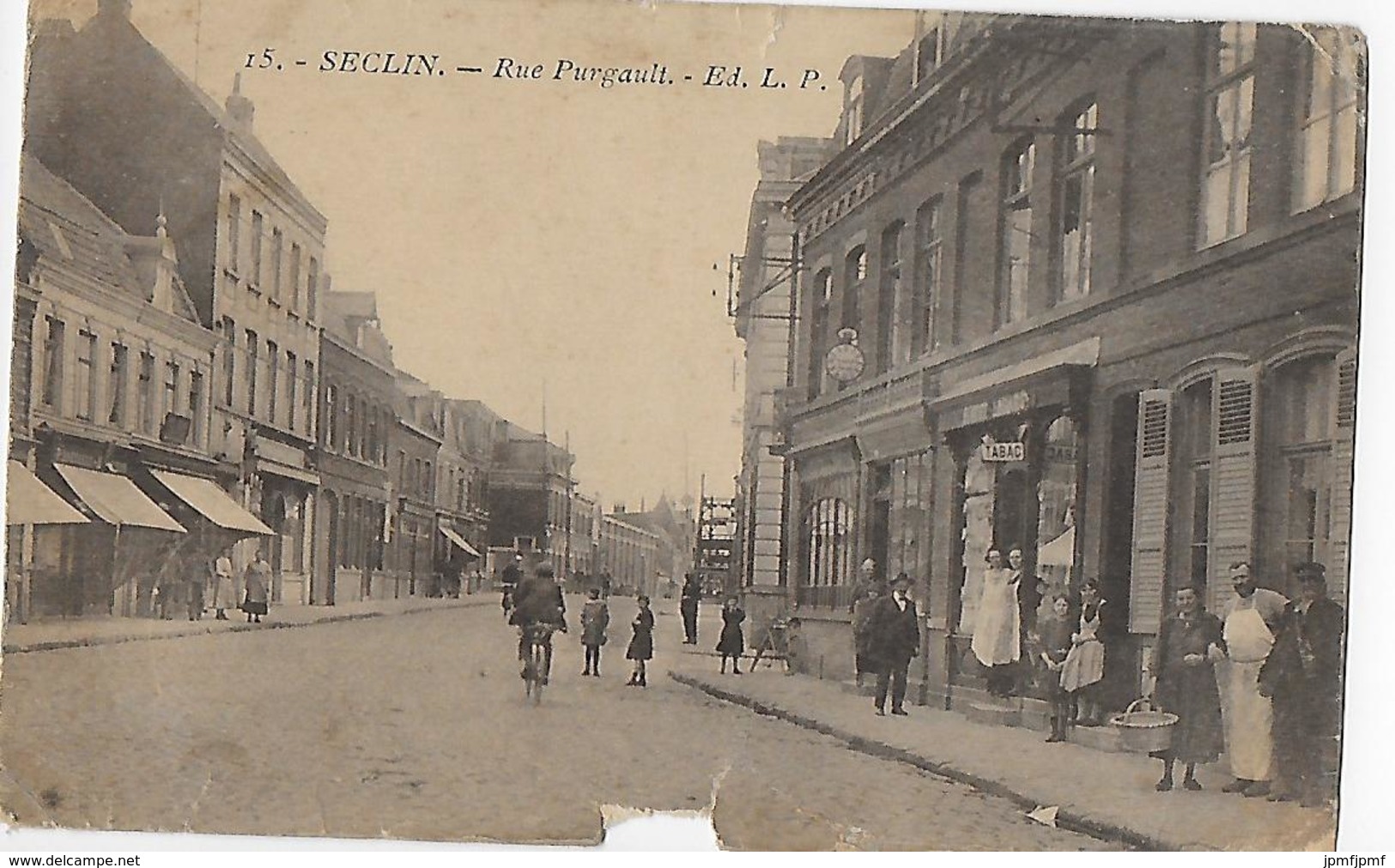 SECLIN   Nord  Rue De Burgault Vers 1920 - Seclin