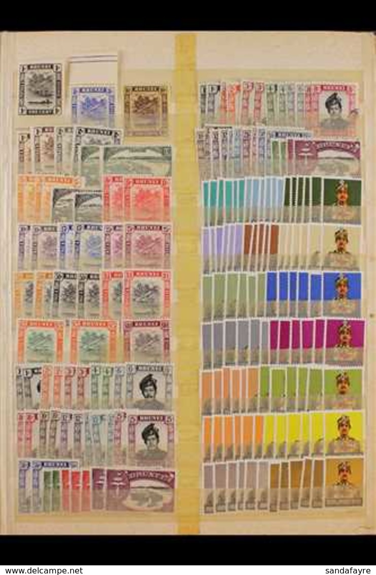 BRITISH ASIA - POWERFUL ACCUMULATION ON STOCKLEAVES QV To 1990's Mint, Never Hinged Mint And Used. With INDIA (mainly Us - Andere & Zonder Classificatie