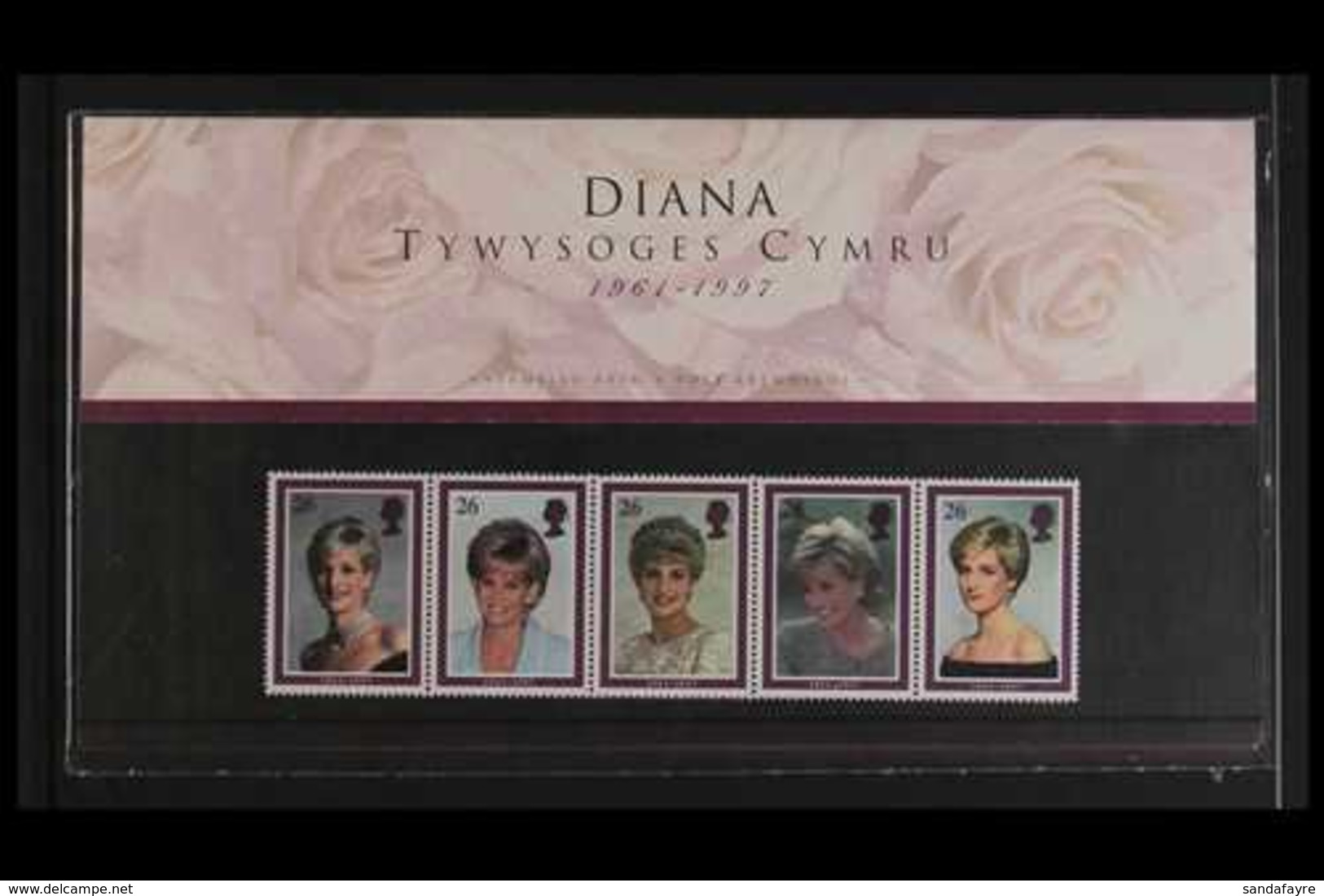 PRINCES DIANA 1998 Princess Diana, Ltd Printing - Welsh Language Presentation Pack  Containing (SG 2021/2025) The Se-ten - Zonder Classificatie
