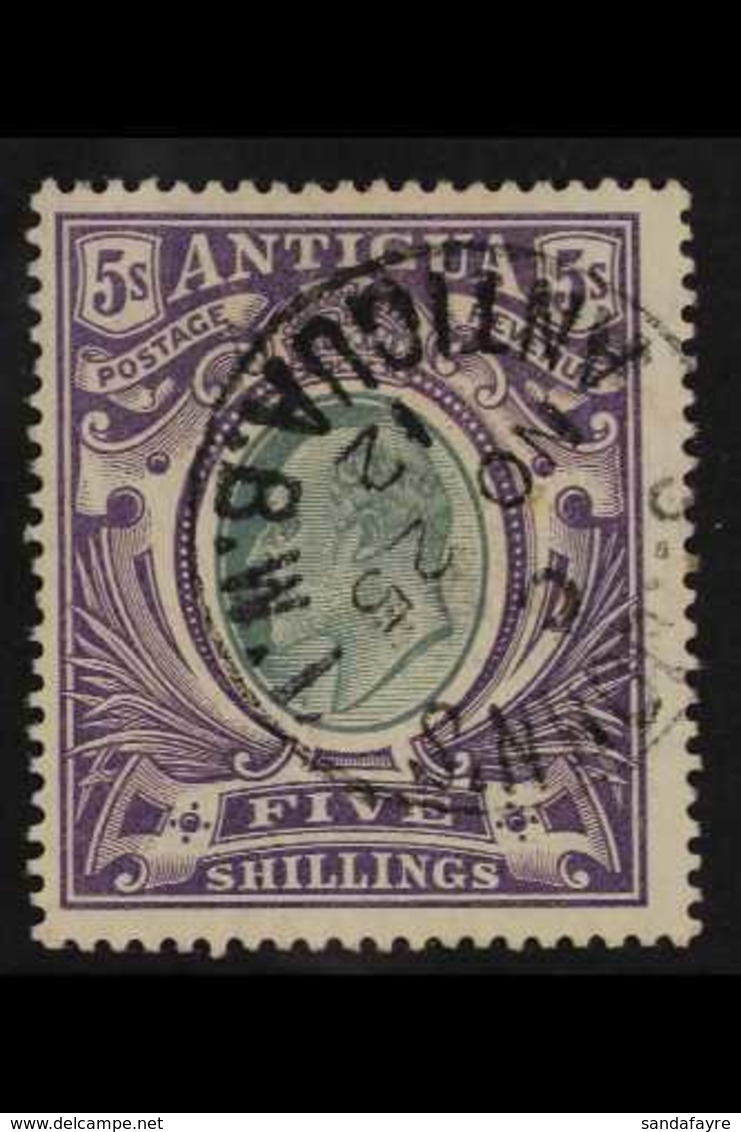 1903 5s Grey Green And Violet, Wmk CC, Ed VII, SG 40, Very Fine Cds Used. For More Images, Please Visit Http://www.sanda - Andere & Zonder Classificatie