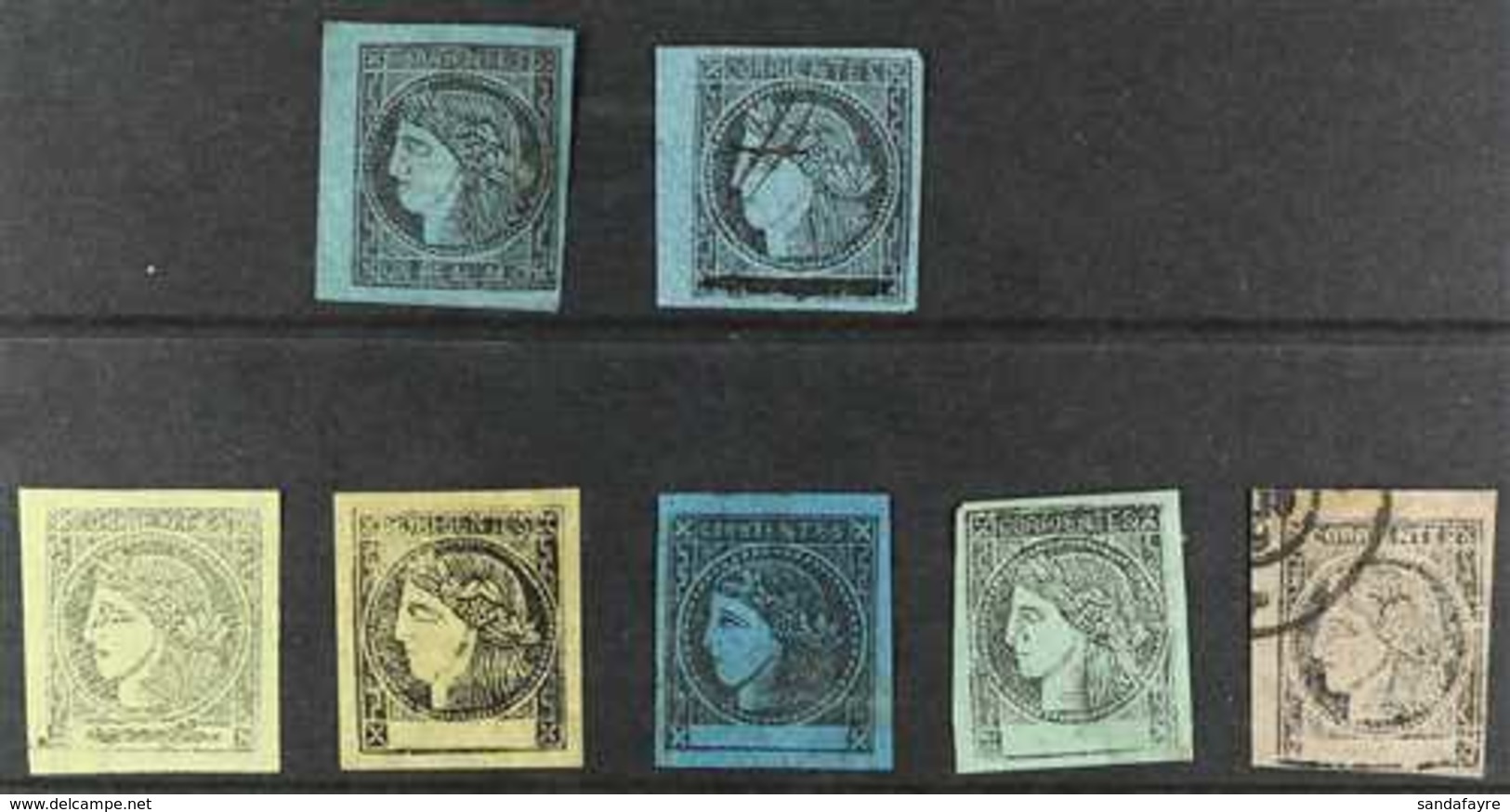 CORRIENTES 1856-1880 Mint/unused & Used All Different Group Of Local Stamps, Includes 1860 3c With Pen Stroke Through 'U - Andere & Zonder Classificatie