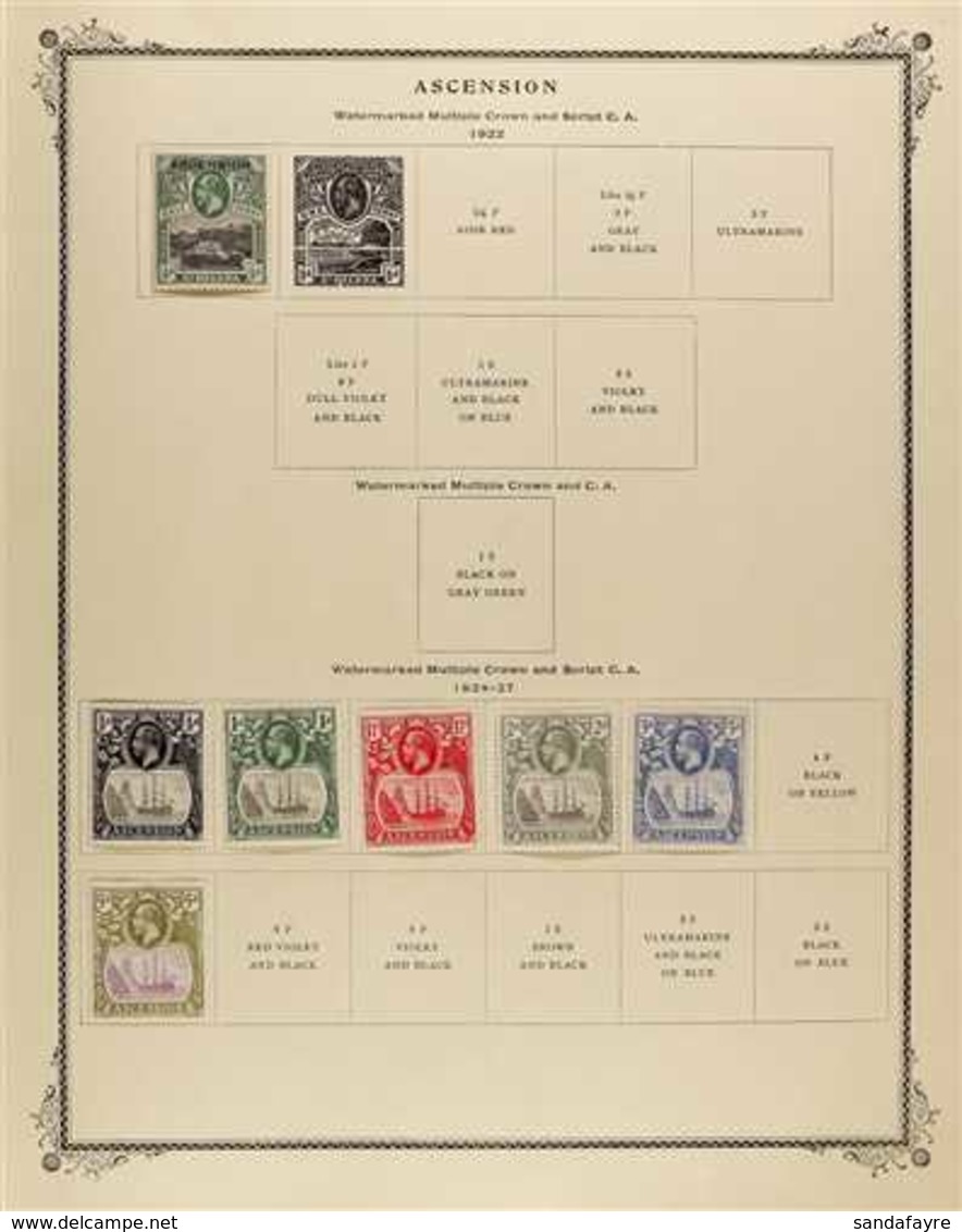 1922-1990 FINE MINT COLLECTION An Attractive All Different Collection On Clean Printed Album Pages With The Strongest Pe - Ascension
