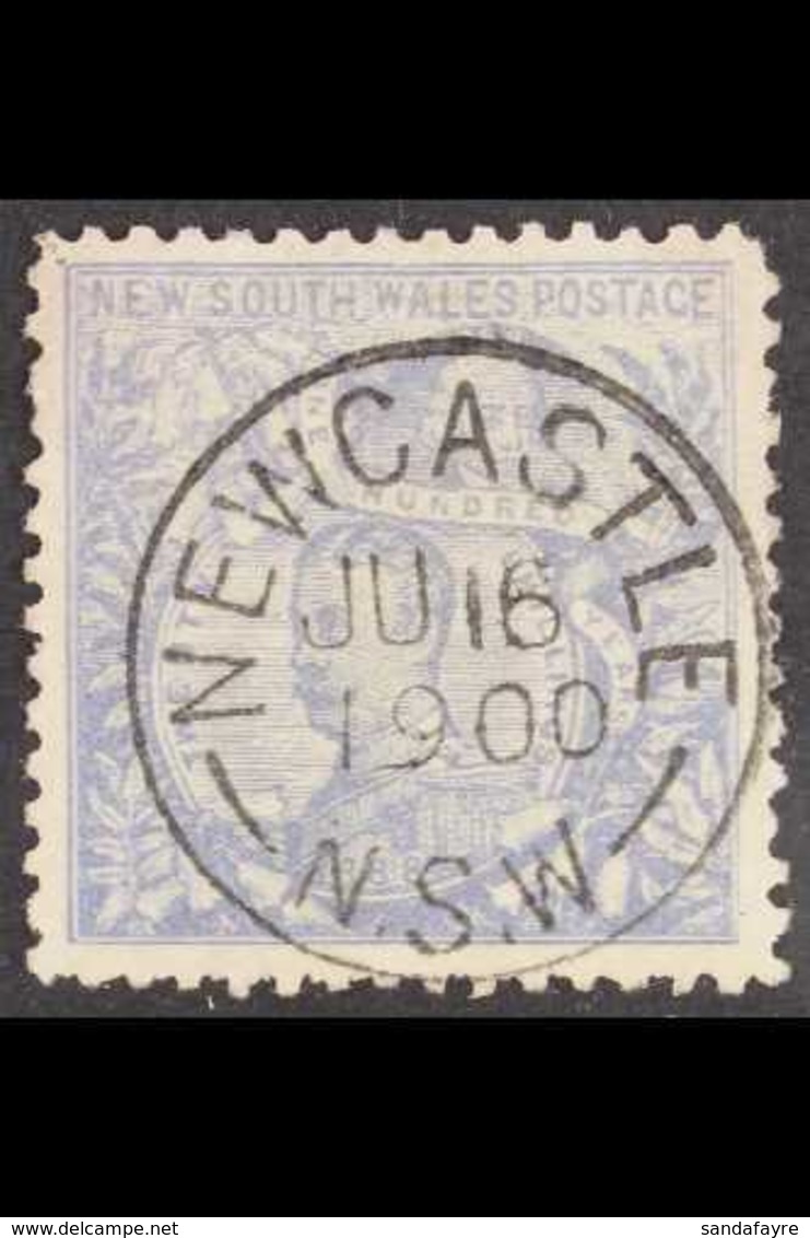 NEW SOUTH WALES 1890 20s Ultramarine Perf 11, SG 264c, Fine Used With Superb 'socked On The Nose' "Newcastle" Cds Cancel - Andere & Zonder Classificatie