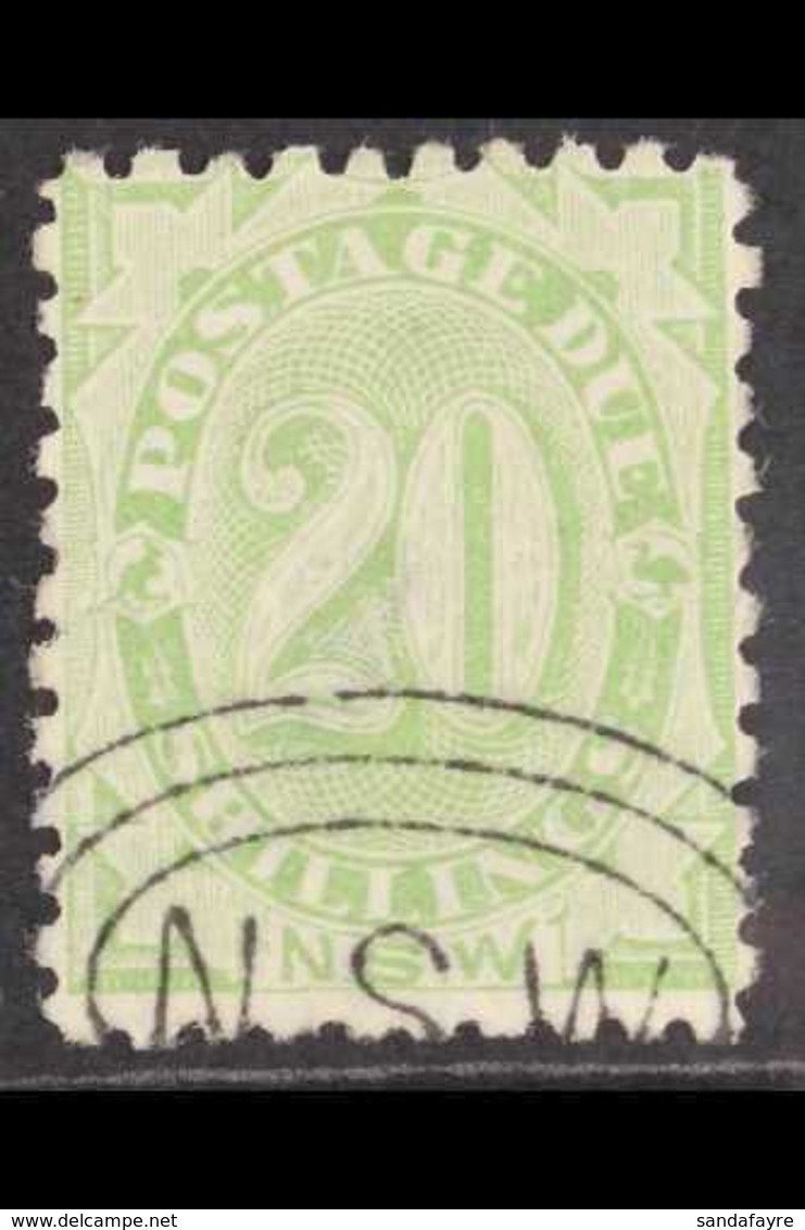 NEW SOUTH WALES POSTAGE DUE 1891-97 20s Green Perf 10, SG D10, Fine Used, Fresh. For More Images, Please Visit Http://ww - Other & Unclassified