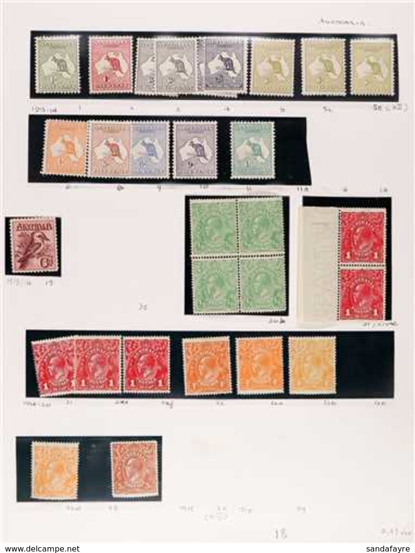 1913 - 1938 SUPERB MINT ONLY COLLECTION Fresh And Attractive Collection With Many Better Values, Shades And Blocks Inclu - Andere & Zonder Classificatie