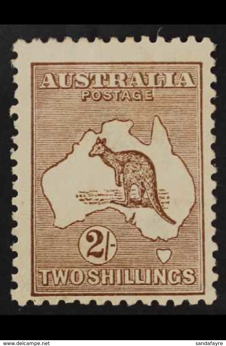 1915 2s Brown, Wmk Narrow Crown, Kangaroo, SG 41, Very Fien Mint. For More Images, Please Visit Http://www.sandafayre.co - Andere & Zonder Classificatie