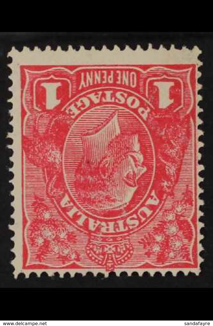 1918-20 1d Carmine-pink KGV, SG 49, Fine Mint, Centred To Upper Left, Very Fresh. For More Images, Please Visit Http://w - Andere & Zonder Classificatie