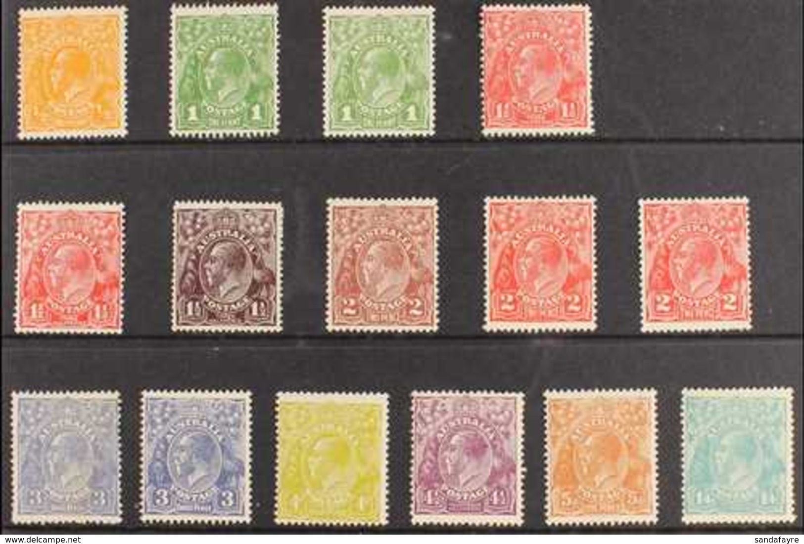1926-30 MINT KGV PERF 13½ X 12½ HEADS COLLECTION An Attractive, ALL DIFFERENT Collection Of The Perf 13½ X 12½, Mlti Cro - Andere & Zonder Classificatie