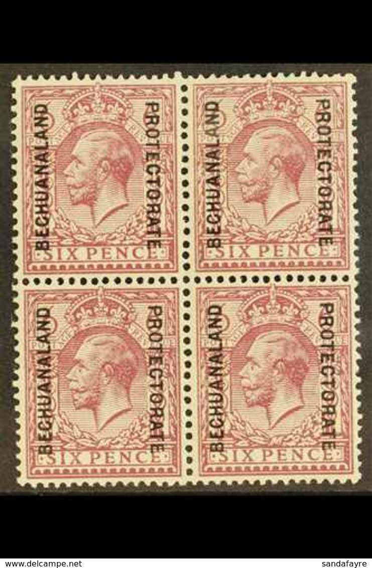 1925-27 6d Purple Overprint Ordinary Paper, SG 97, Very Fine Mint (three Stamps Are NHM) BLOCK Of 4, Very Fresh. (4 Stam - Andere & Zonder Classificatie