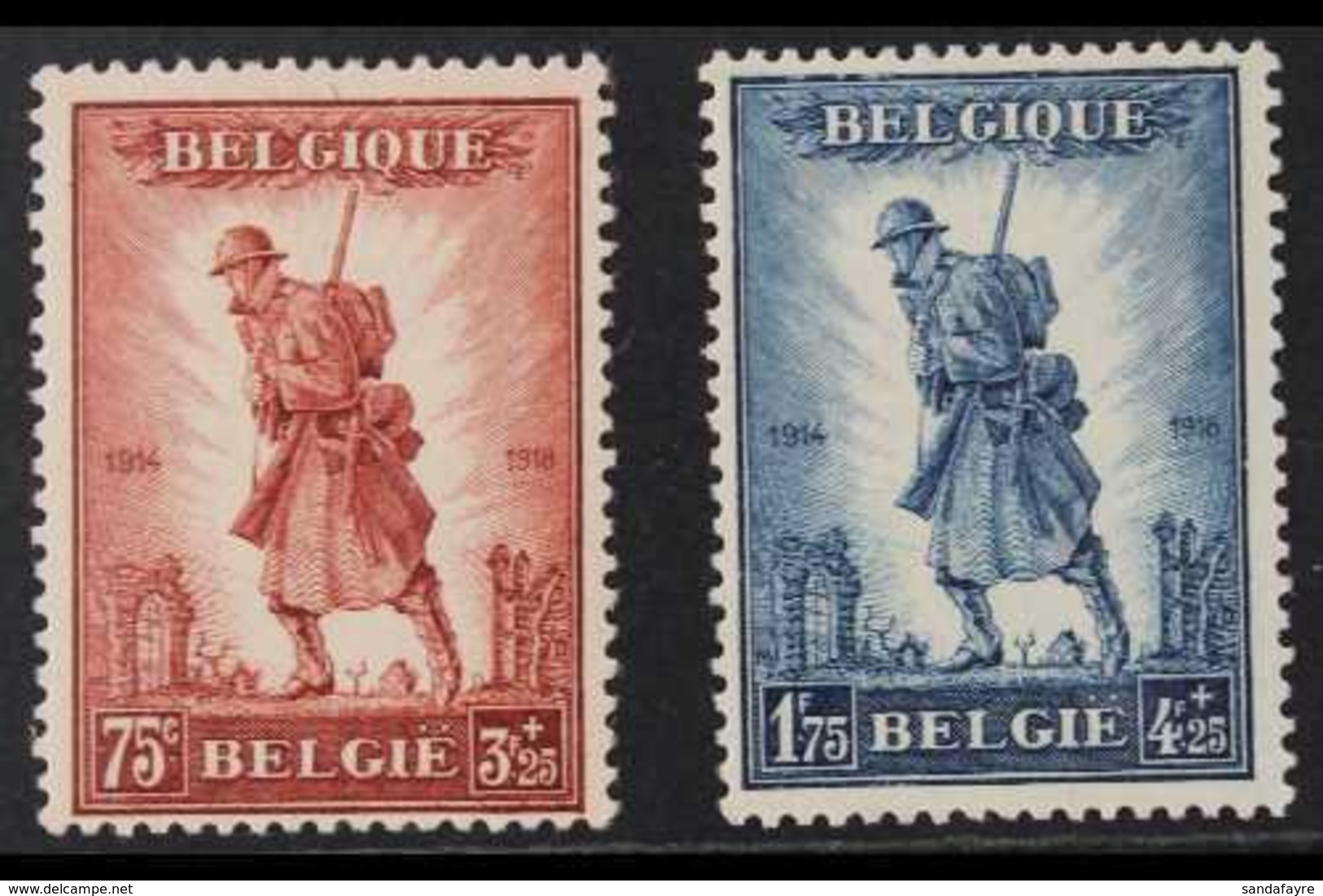 1932 Infantry Memorial Set, Cob 351/52, SG 618/19, Never Hinged Mint (2 Stamps) For More Images, Please Visit Http://www - Other & Unclassified