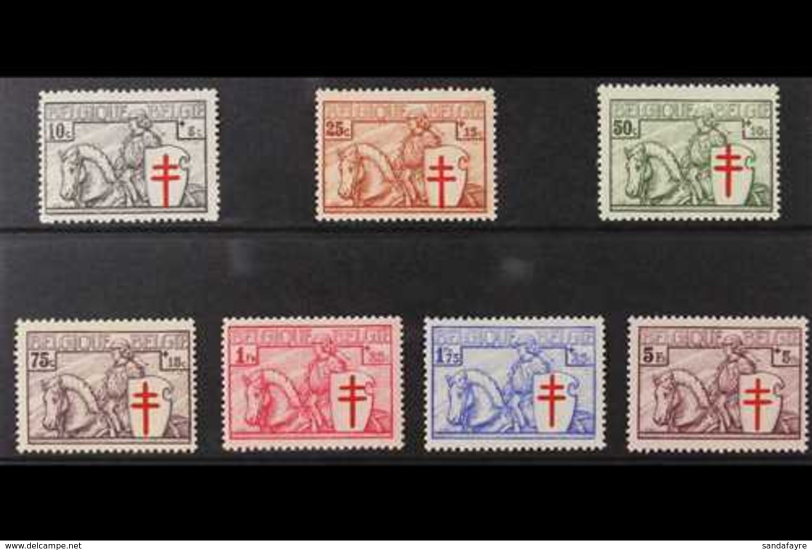 1934 Anti - Tuberculosis Complete Set, Cob 394/400, SG 670/76, Never Hinged Mint (7 Stamps) For More Images, Please Visi - Other & Unclassified