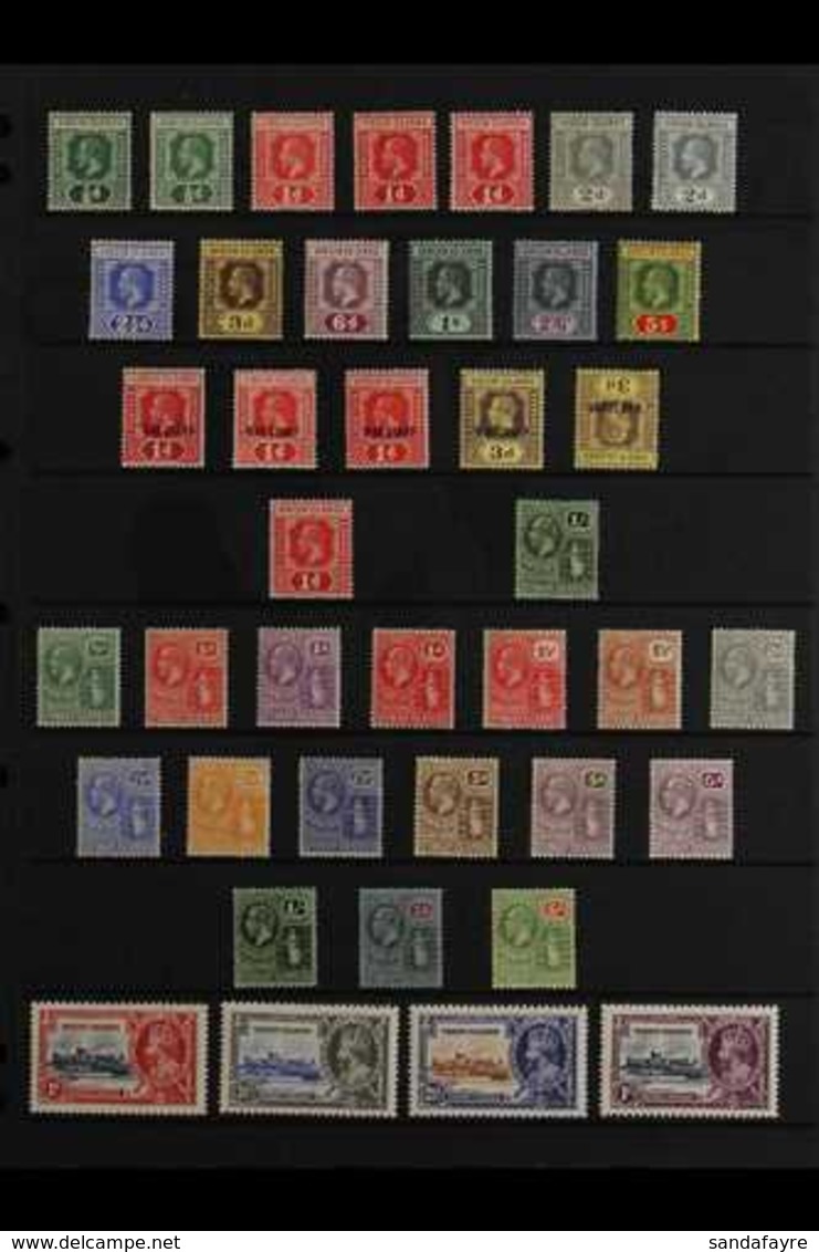 1913-36 KGV MINT COLLECTION Presented On A Stock Page That Includes The 1913-19 MCA Wmk Set Plus Shades To 2d, 1916-19 W - Britse Maagdeneilanden
