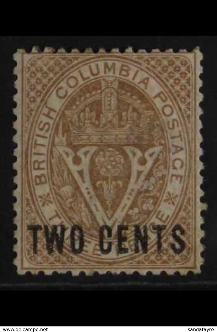 1868 - 71 2c Brown, New Currency, Perf 14, SG 28, Fine Mint, Part Og. For More Images, Please Visit Http://www.sandafayr - Andere & Zonder Classificatie