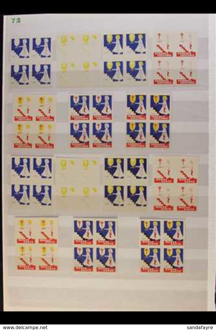 CHRISTMAS ANTI-TB SEALS 1939-1957 All Different Collection Of IMPERF PROGRESSIVE PROOF SETS In Superb Never Hinged Mint  - Andere & Zonder Classificatie