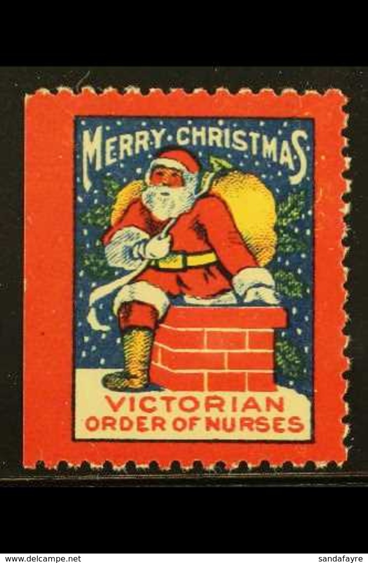 RARE CHRISTMAS SEAL 1926 Victorian Order Of Nurses - Vancouver Branch Christmas Seal, Very Fine Unused No Gum As Issued, - Andere & Zonder Classificatie