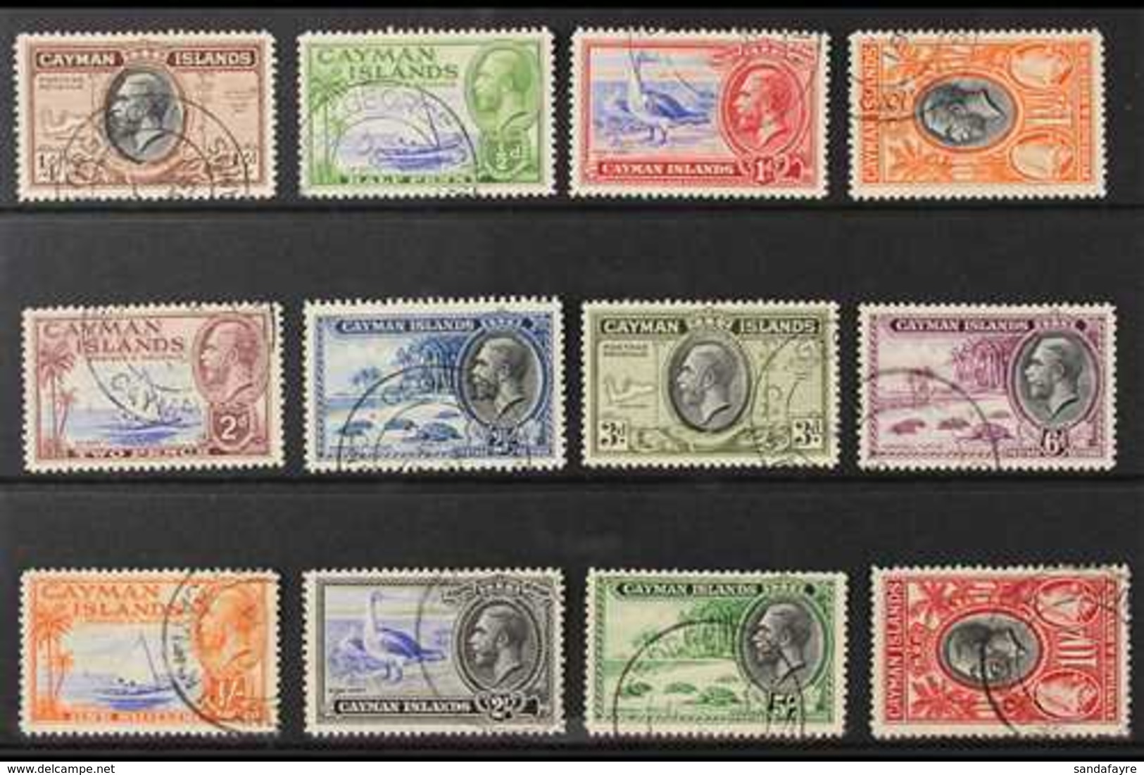 1935 KGV Pictorial Complete Set, SG 96/107, Fine Used (12 Stamps) For More Images, Please Visit Http://www.sandafayre.co - Iles Caïmans