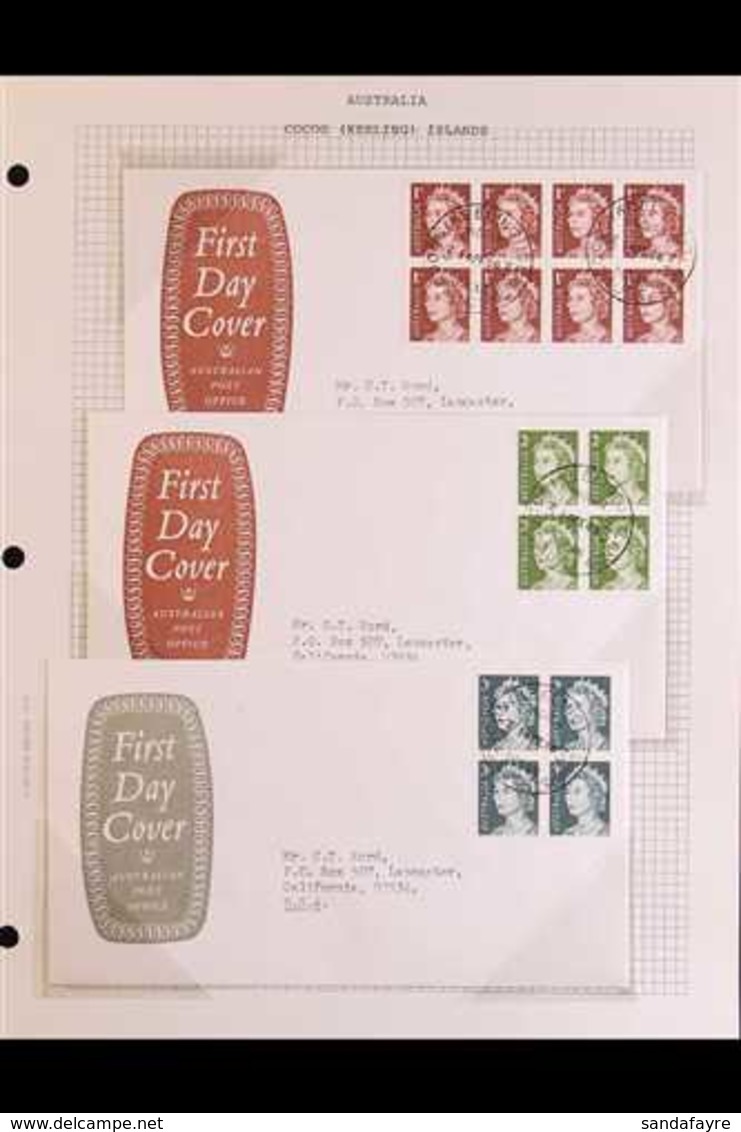 AUSTRALIA USED IN COCOS KEELING ISLANDS 1966 AUSTRALIA DEFINITIVES - Each Value To $4 Issued On 14.2.66 Used To Frank An - Cocoseilanden