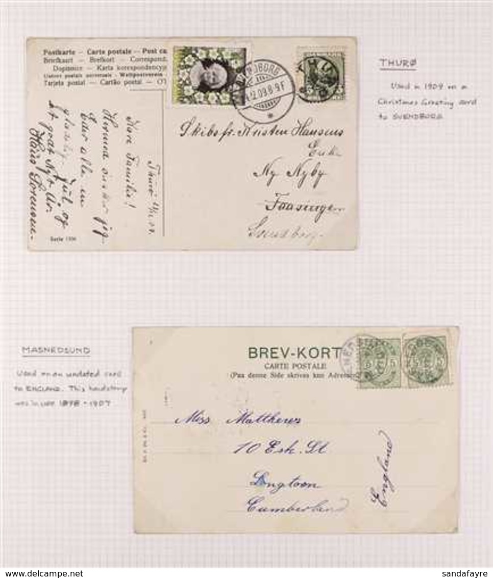 STAR CANCELLATIONS ON COVERS & CARDS 1879-1947 Interesting Collection Of Covers & Cards Showing Star Type Cancels Of Var - Andere & Zonder Classificatie