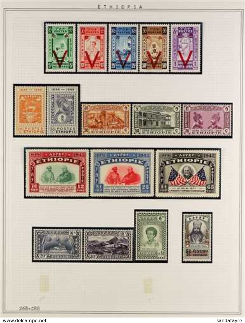 1895-1969 MINT & NHM COLLECTION OF SETS Neatly Presented In Mounts On Album Pages. Includes 1895 & 1902 Definitives Sets - Ethiopië