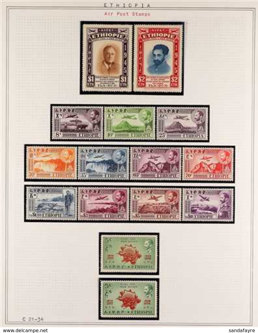 1929-1967 AIR POSTS COLLECTION An Attractive, Never Hinged Mint Collection Of Air-Post Sets, ALL DIFFERENT And Includes  - Ethiopië