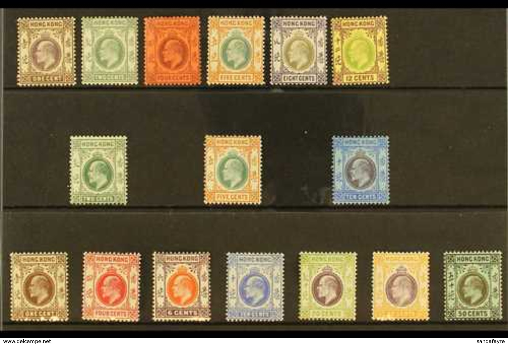 1903-11 ALL DIFFERENT MINT KEVII SELECTION Presented On A Stock Card That Includes 1903 CA Wmk 1c, 2c, 4c, 5c, 8c & 12c, - Andere & Zonder Classificatie