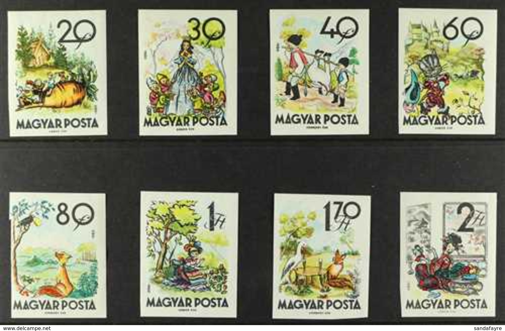 1960 Fairy Tales Complete Set, Michel 1718B/25B, Never Hinged Mint, (8 Stamps) For More Images, Please Visit Http://www. - Andere & Zonder Classificatie