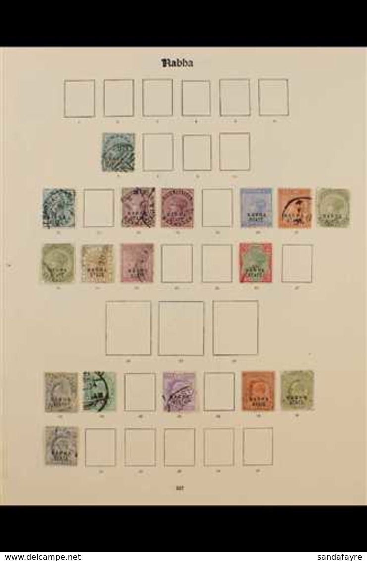 NABHA 1885-1936 FINE USED COLLECTION On Leaves, Virtually All Different, Includes 1885-1900 Vals To 1r, 1913-23 Vals To  - Andere & Zonder Classificatie