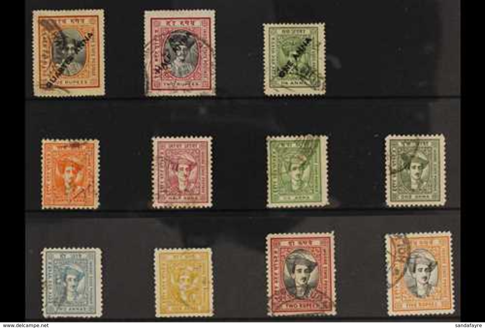 INDORE 1940-46 COMPLETE WARTIME ISSUES COLLECTION That Includes The 1940 Surcharged "Holkar II" Set (SG 33/35) & The 194 - Andere & Zonder Classificatie