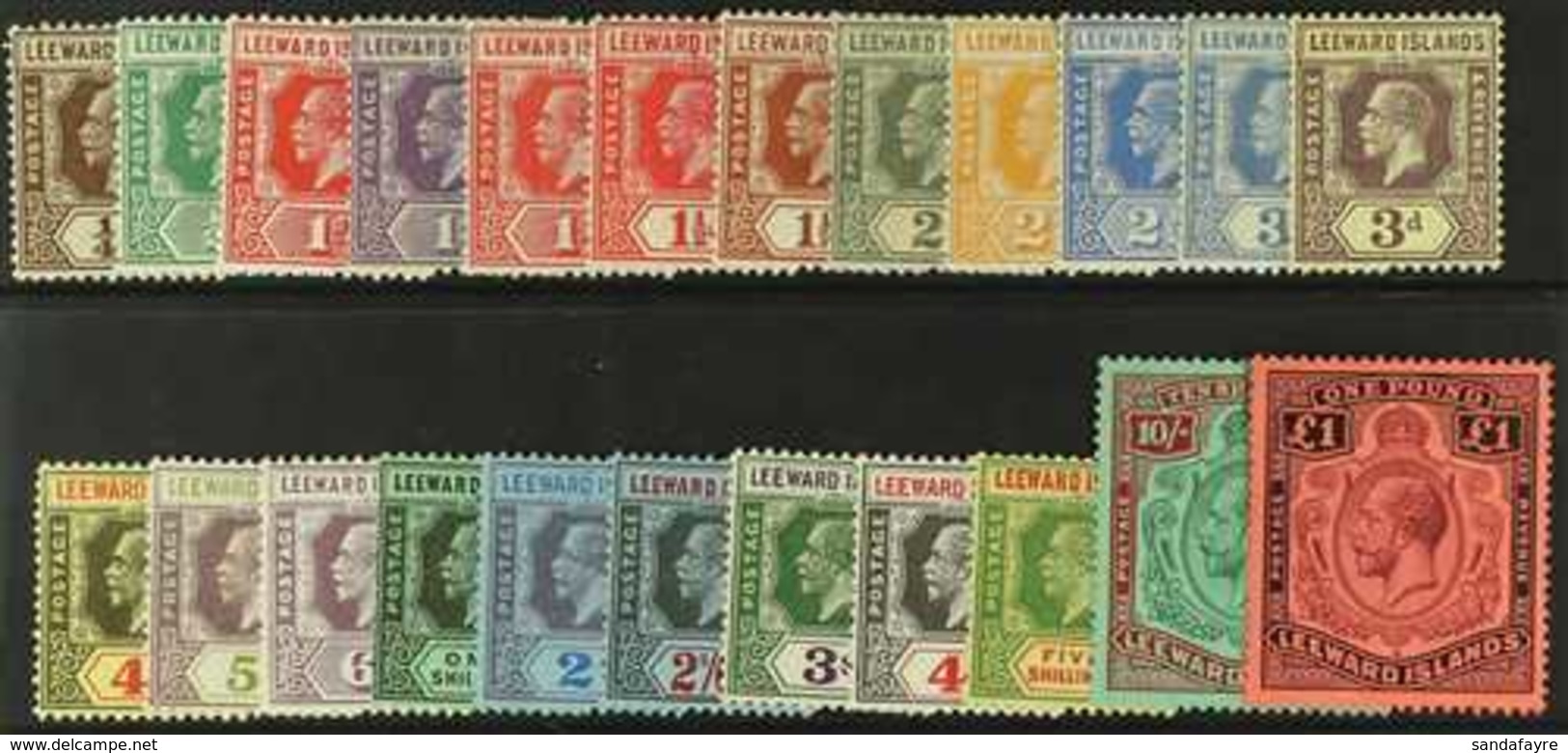 1921-32 Complete Set, SG 58/80, Very Fine Mint. (23 Stamps) For More Images, Please Visit Http://www.sandafayre.com/item - Leeward  Islands