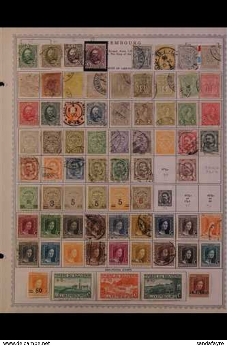 1865-1985 COLLECTION On Pages, All Different Mint & Used Stamps, Includes 1891-93 Vals To 5f Used, Officials, WWII Germa - Andere & Zonder Classificatie