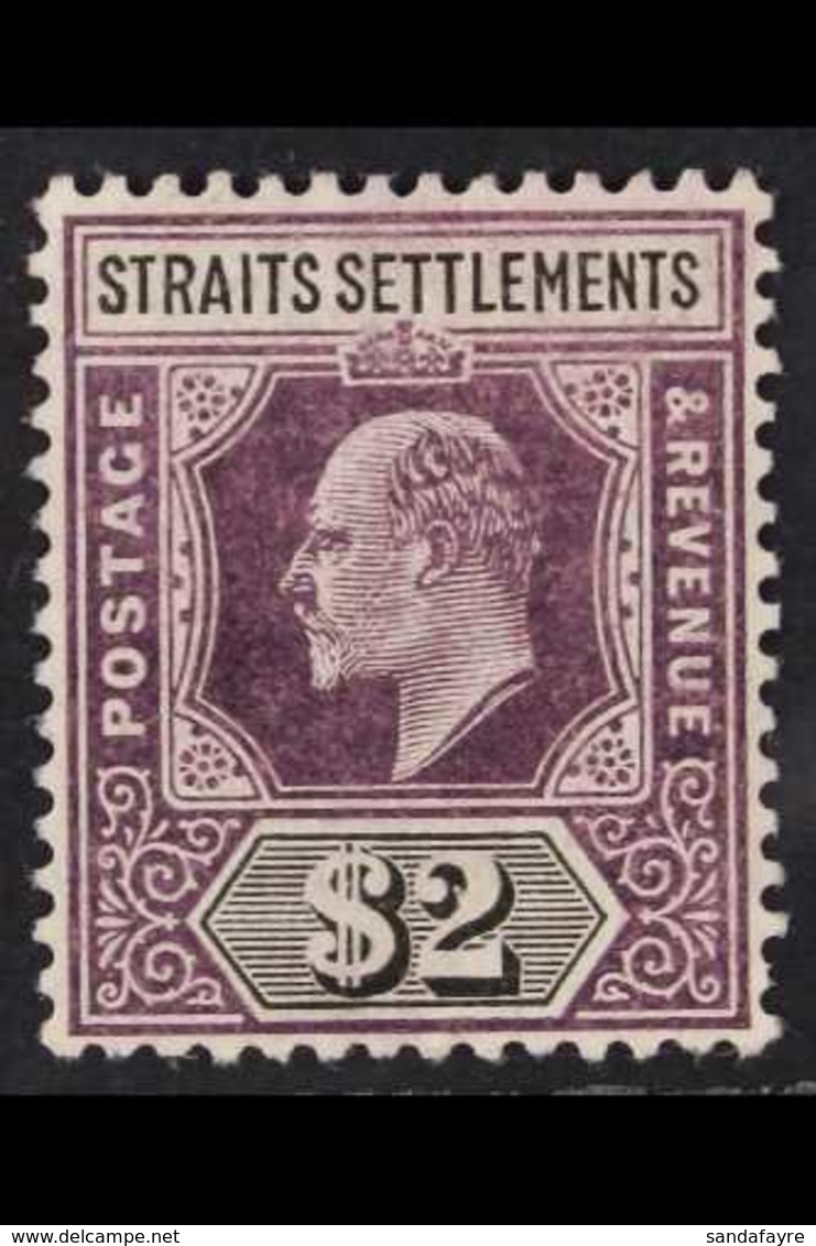 1904 $2 Dull Purple And Black, Wmk MCA, ED VII, SG 137, Very Fine And Fresh Mint. For More Images, Please Visit Http://w - Straits Settlements