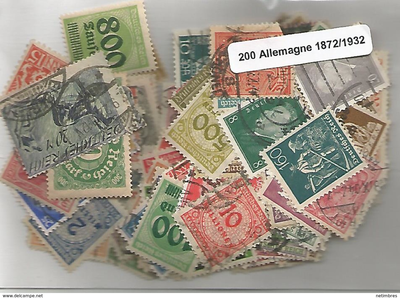 Lot 200 Timbres D'Allemagne Avant 1932 - Autres & Non Classés