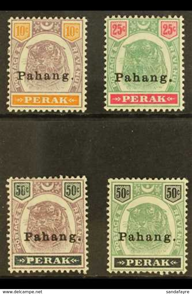 PAHANG 1898 "Tiger" Set To 50c, SG 19/22, Very Fine And Fresh Mint. Trivial Gum Faults On 50c, Brilliant Colours.  (4 St - Andere & Zonder Classificatie