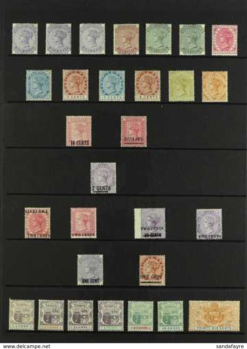 1883-1902 MINT COLLECTION On Stock Pages, Includes 1883-94 Set (ex 4c Orange), 1883 16c On 17c, 1883 16c On 17c, 1886 2c - Mauritius (...-1967)