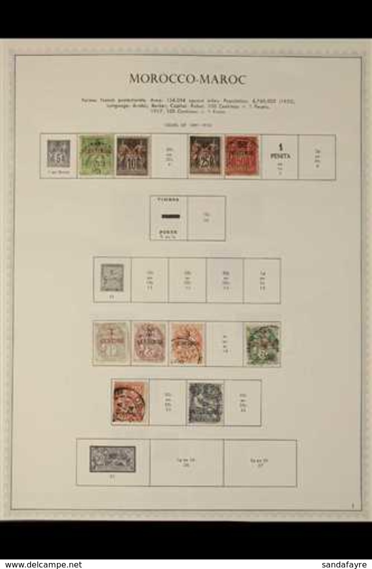 1891-1971 INTERESTING COLLECTION On Pages, Mint & Used Virtually All Different Stamps, Includes FRENCH MOROCCO 1891-1900 - Andere & Zonder Classificatie