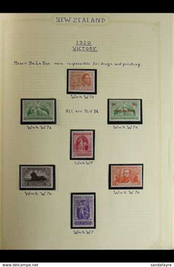 1920-73 COMMEMORATIVES COLLECTION MINT / NEVER HINGED MINT Neatly Presented In An Album, Includes 1920 Victory, 1925 Dun - Andere & Zonder Classificatie