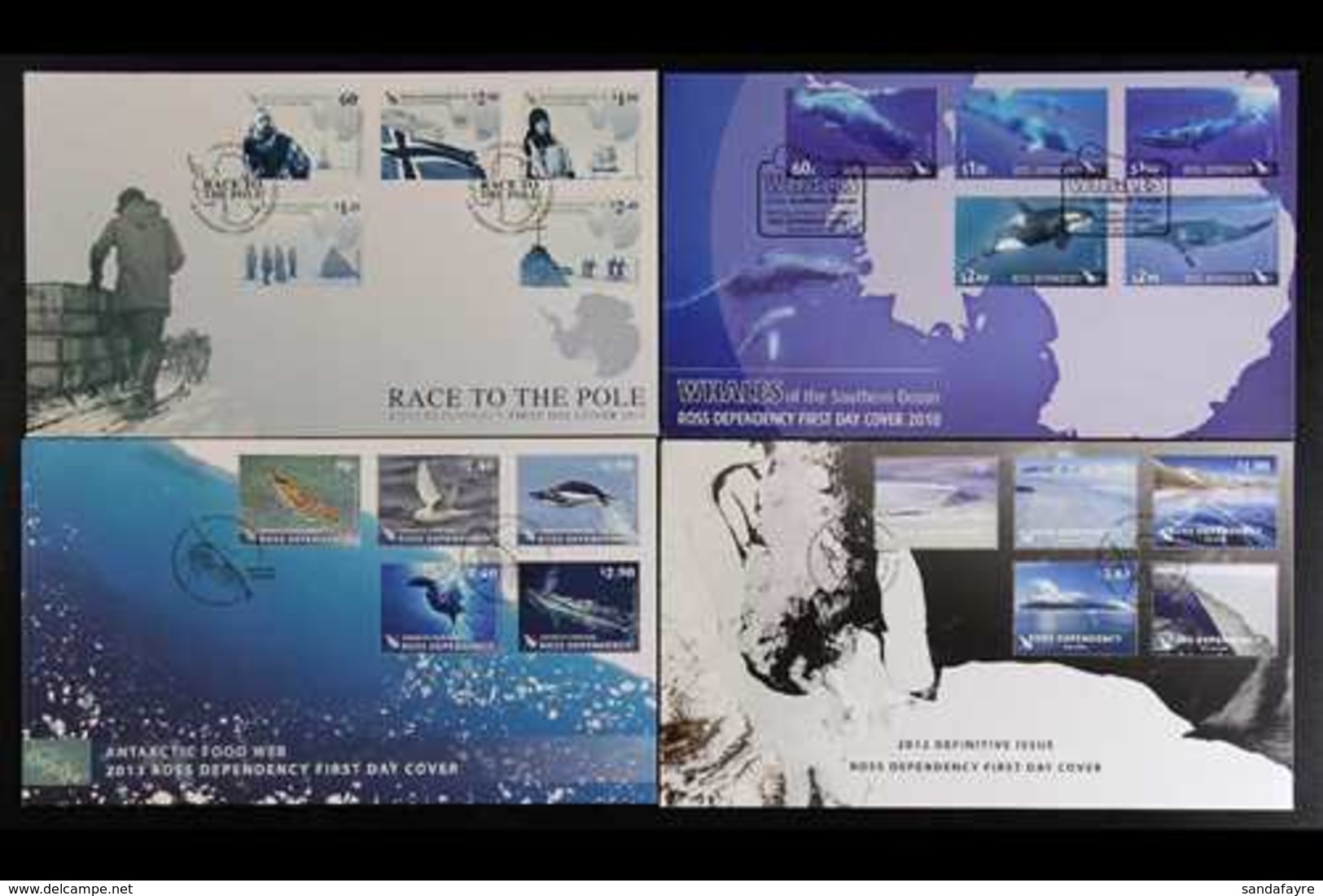 ROSS DEPENDENCY 2010-2015 Complete Run Of Sets (2010 Whales To 2015 Centenary) On Illustrated And Unaddressed FIRST DAY  - Andere & Zonder Classificatie