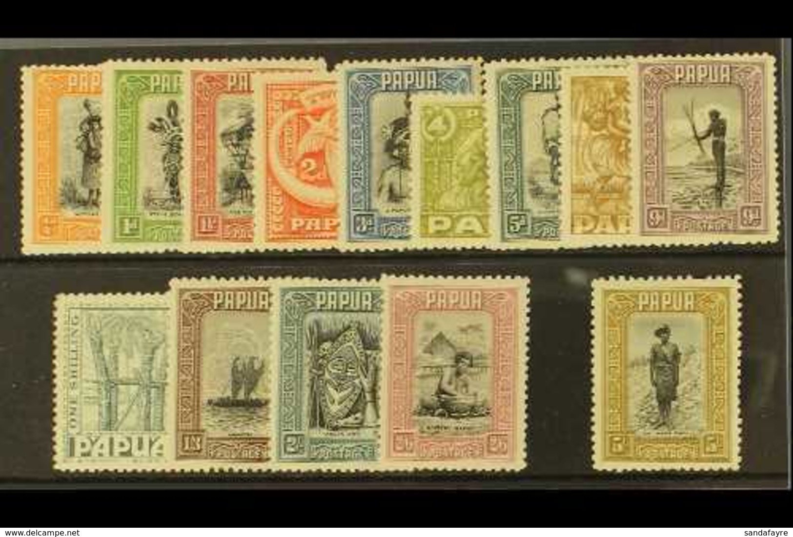 1932 Native Scenes Set Complete To 5s, SG 130/43, Fine And Fresh Mint No Gum. (14 Stamps) For More Images, Please Visit  - Papoea-Nieuw-Guinea