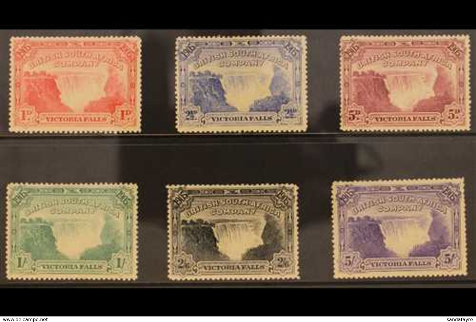 1905 Victoria Falls Set, SG 94/99, Fine Mint. (6 Stamps) For More Images, Please Visit Http://www.sandafayre.com/itemdet - Andere & Zonder Classificatie