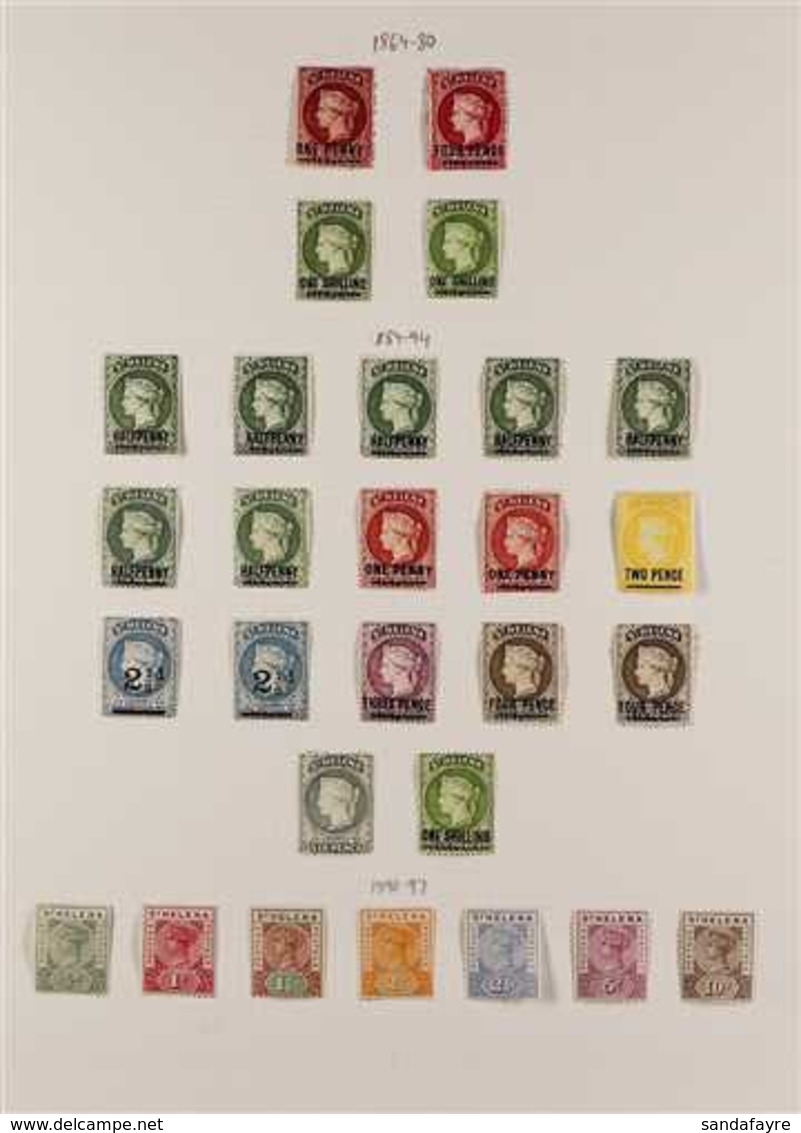 1864-1949 ATTRACTIVE MINT COLLECTION On Pages, Includes 1864-80 1d Type C & 4d Type B Perf 12½ And 1s (x2 Shades) Perf 1 - Sint-Helena