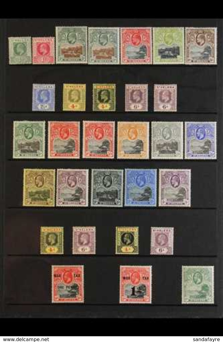 1902-36 TWO KINGS MINT COLLECTION An Attractive Collection Presented On Stock Pages That Includes KEVII 1902 Set, 1903 R - Sint-Helena